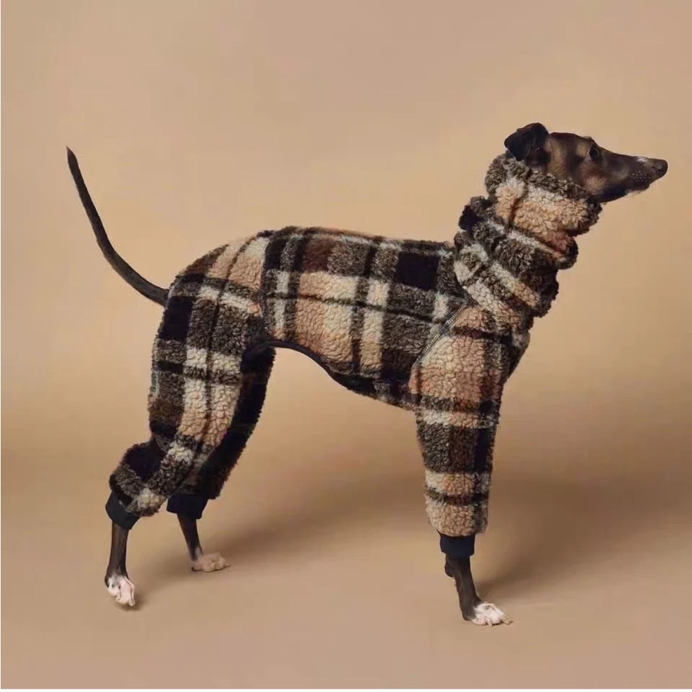 Iggy Plaid fleece jumpsuit!